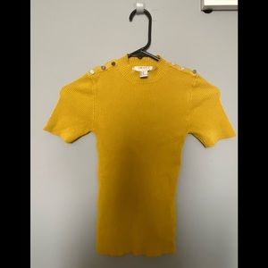 Forever 21 Mustard Yellow Mockneck